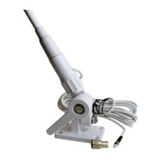 Marine Band Antenna - White FiberGlass - Easy Install - 